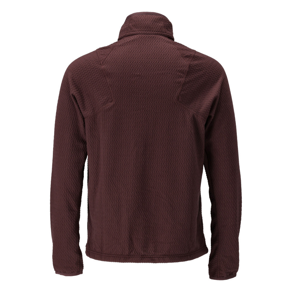 Mikrofleece pusero lyhyellä vetoketjulla - 22703-639 - viininpunainen