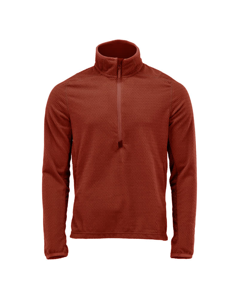 Mikrofleece pusero lyhyellä vetoketjulla - 22703-639 - syksynpunainen
