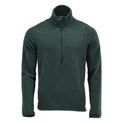 Mikrofleece pusero lyhyellä vetoketjulla - 22703-639 - metsänvihreä