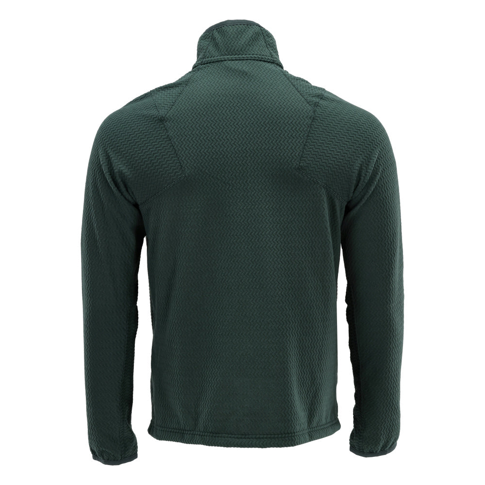 Mikrofleece pusero lyhyellä vetoketjulla - 22703-639 - metsänvihreä