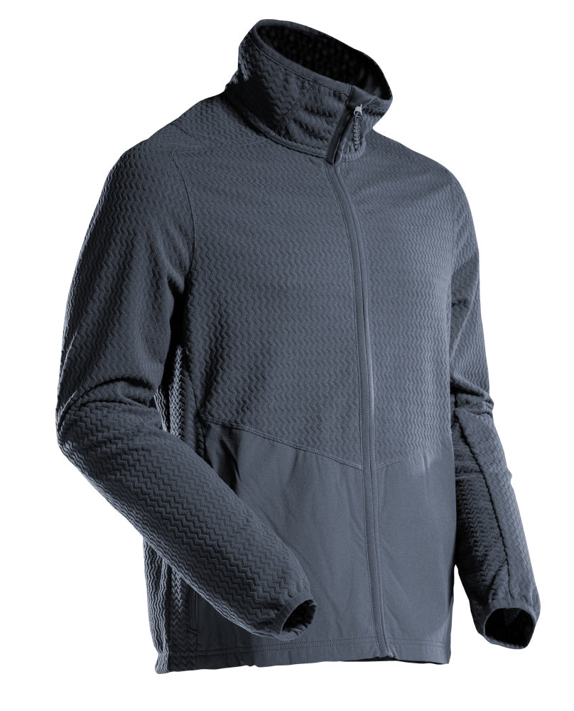 Mikrofleece pusero vetoketjulla - 22803-639 - syvä tummansininen
