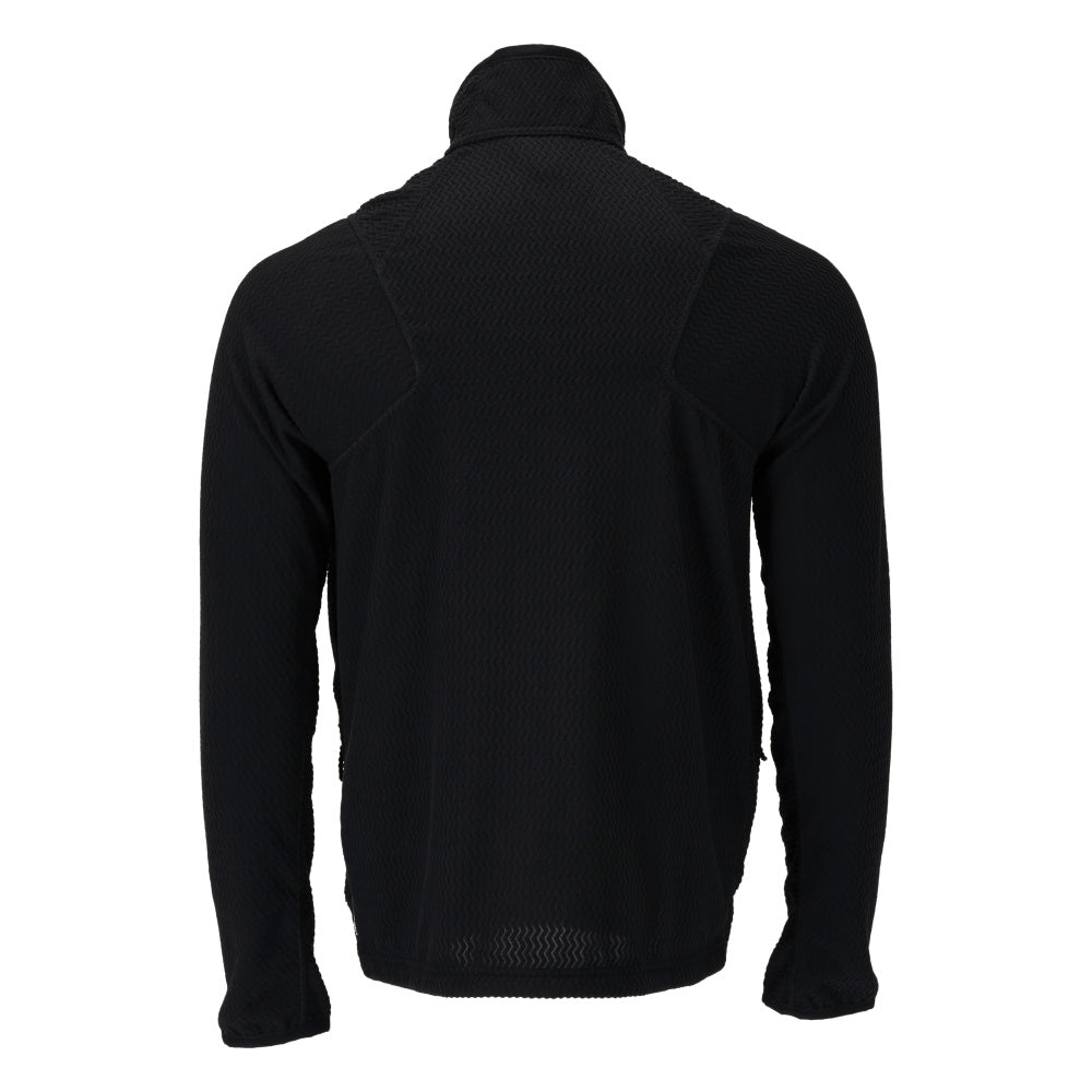 Mikrofleece pusero vetoketjulla - 22803-639 - musta