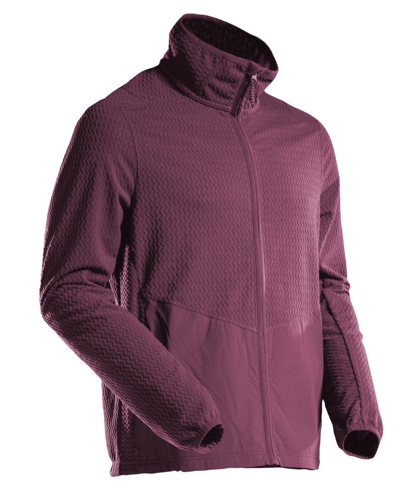 Mikrofleece pusero vetoketjulla - 22803-639 - viininpunainen