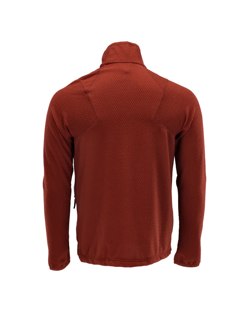Mikrofleece pusero vetoketjulla - 22803-639 - syksynpunainen
