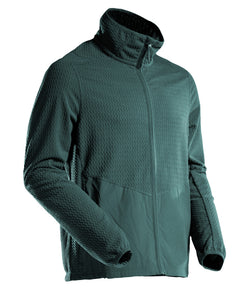 Mikrofleece pusero vetoketjulla - 22803-639 - metsänvihreä