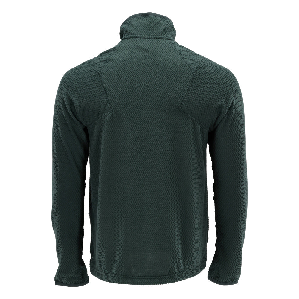 Mikrofleece pusero vetoketjulla - 22803-639 - metsänvihreä