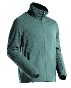 Mikrofleece pusero vetoketjulla - 22803-639 - vaalea metsänvihreä