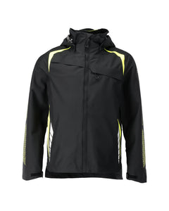 Kuoritakki - 23001-231 - musta/hi-vis keltainen
