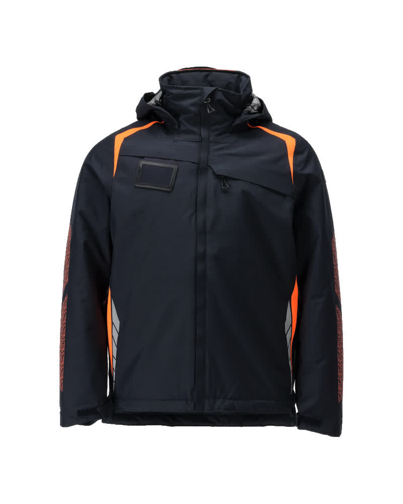 Talvitakki - 23035-231 - tumma laivastonsininen/hi-vis oranssi