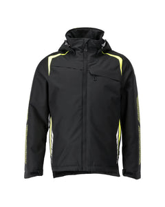 Talvitakki - 23035-231 - musta/hi-vis keltainen
