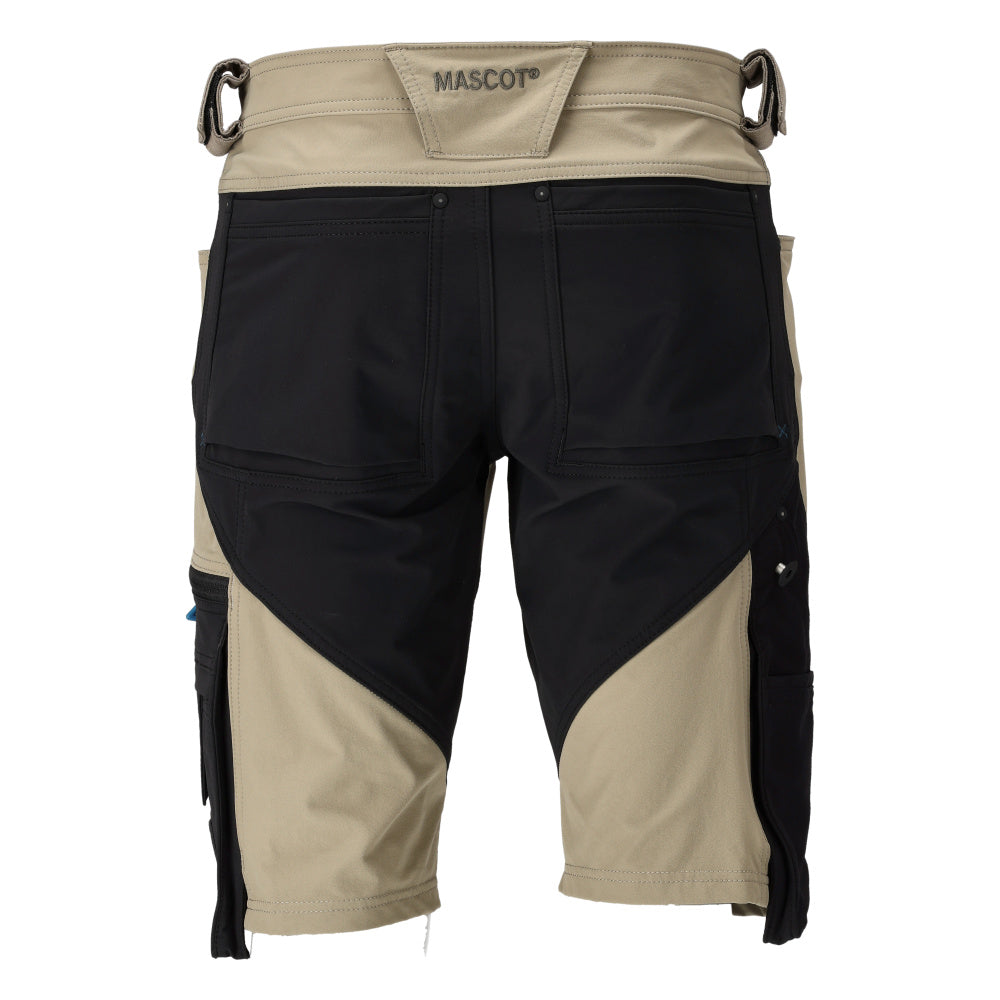 Shortsit - 23149-311 - vaalea khaki/musta