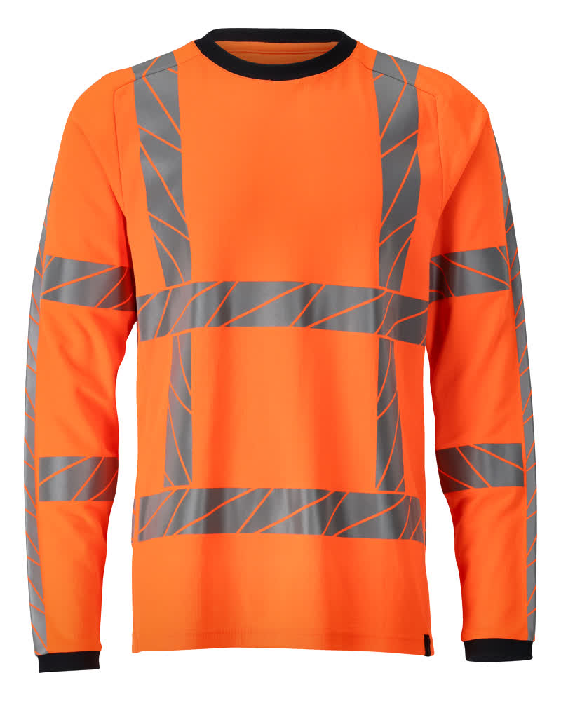 T-Paita, pitkähihainen - 24081-771 - hi-vis oranssi