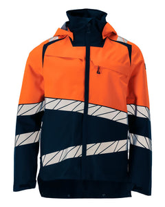 Kuoritakki - 25001-231 - tumma laivastonsininen/hi-vis oranssi