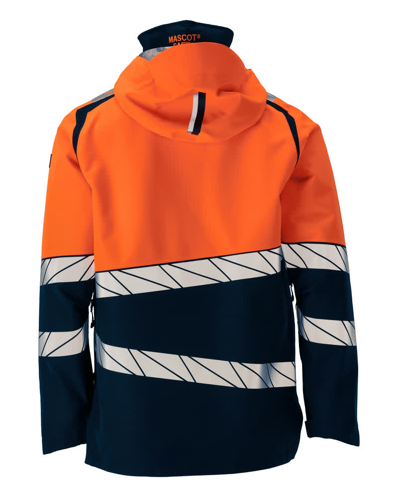 Kuoritakki - 25001-231 - tumma laivastonsininen/hi-vis oranssi
