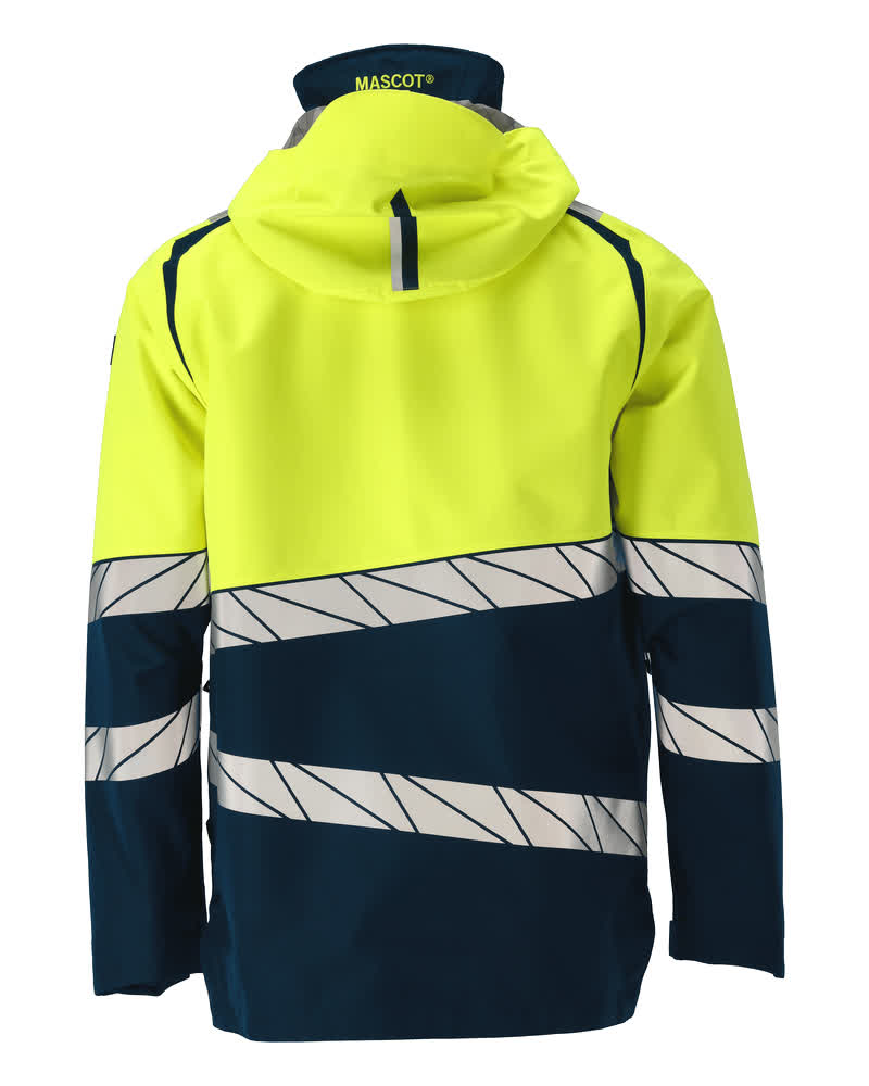 Kuoritakki - 25001-231 - tumma laivastonsininen/hi-vis keltainen