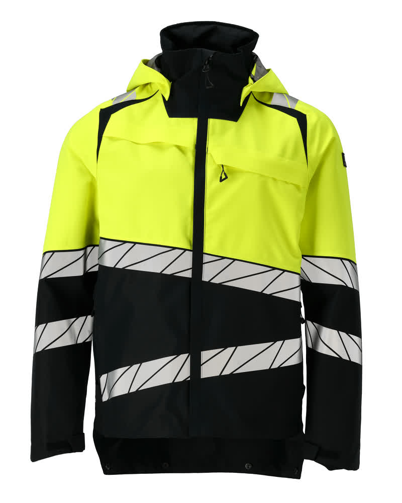 Kuoritakki - 25001-231 - musta/hi-vis keltainen