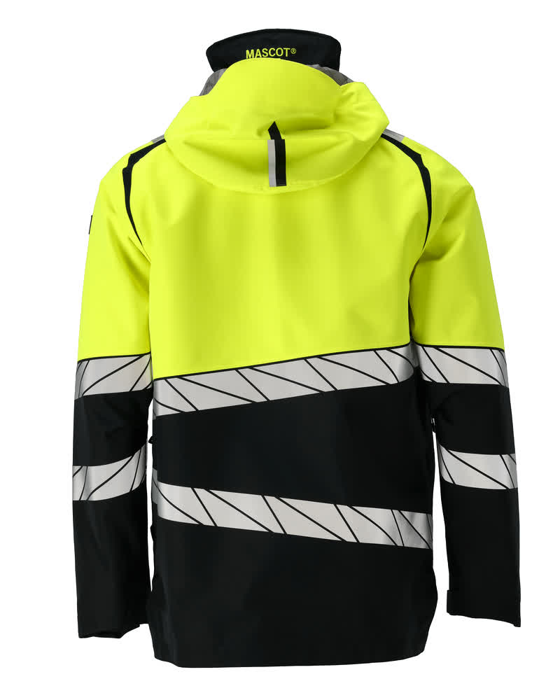 Kuoritakki - 25001-231 - musta/hi-vis keltainen
