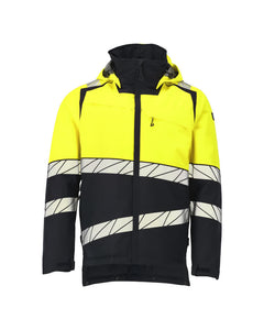 Talvitakki - 25035-231 - tumma laivastonsininen/hi-vis keltainen