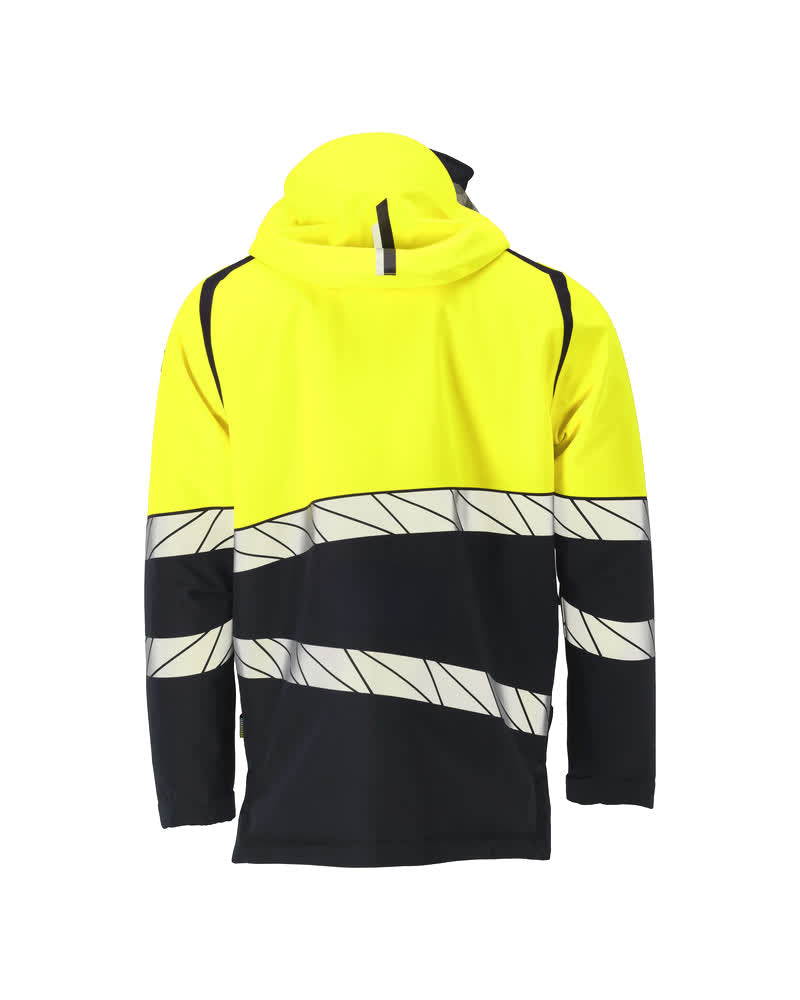 Talvitakki - 25035-231 - tumma laivastonsininen/hi-vis keltainen