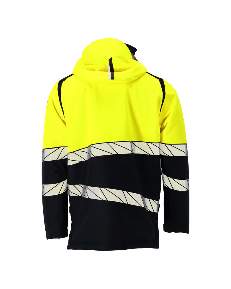 Talvitakki - 25035-231 - musta/hi-vis keltainen