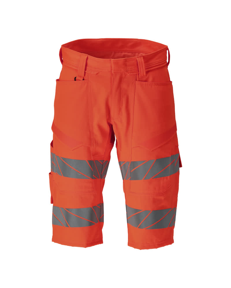 Shortsit, pitkät - 25049-236 - hi-vis punainen