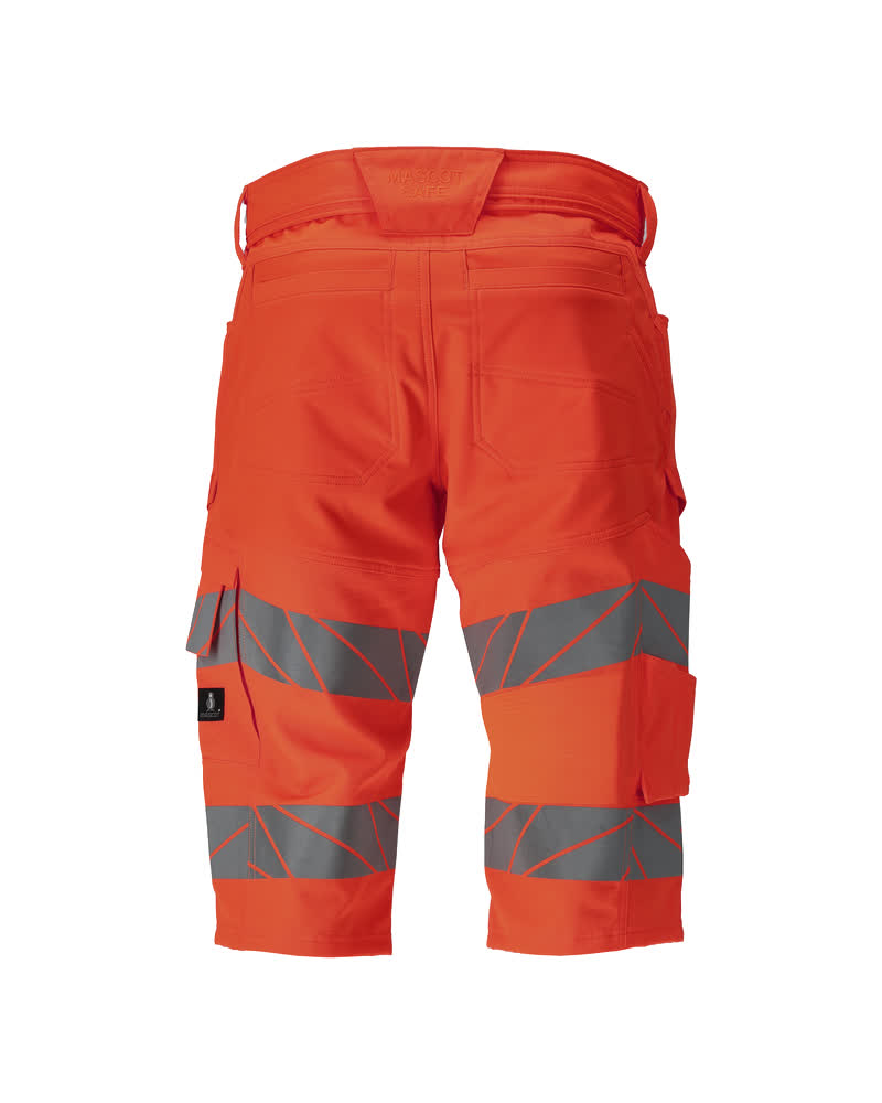 Shortsit, pitkät - 25049-236 - hi-vis punainen