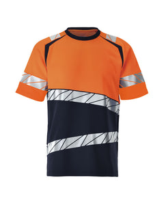 T-Paita - 25082-771 - tumma laivastonsininen/hi-vis oranssi
