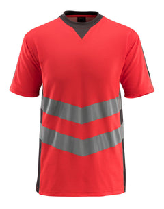 T-Paita - 50127-933 - hi-vis punainen/tumma antrasiitti