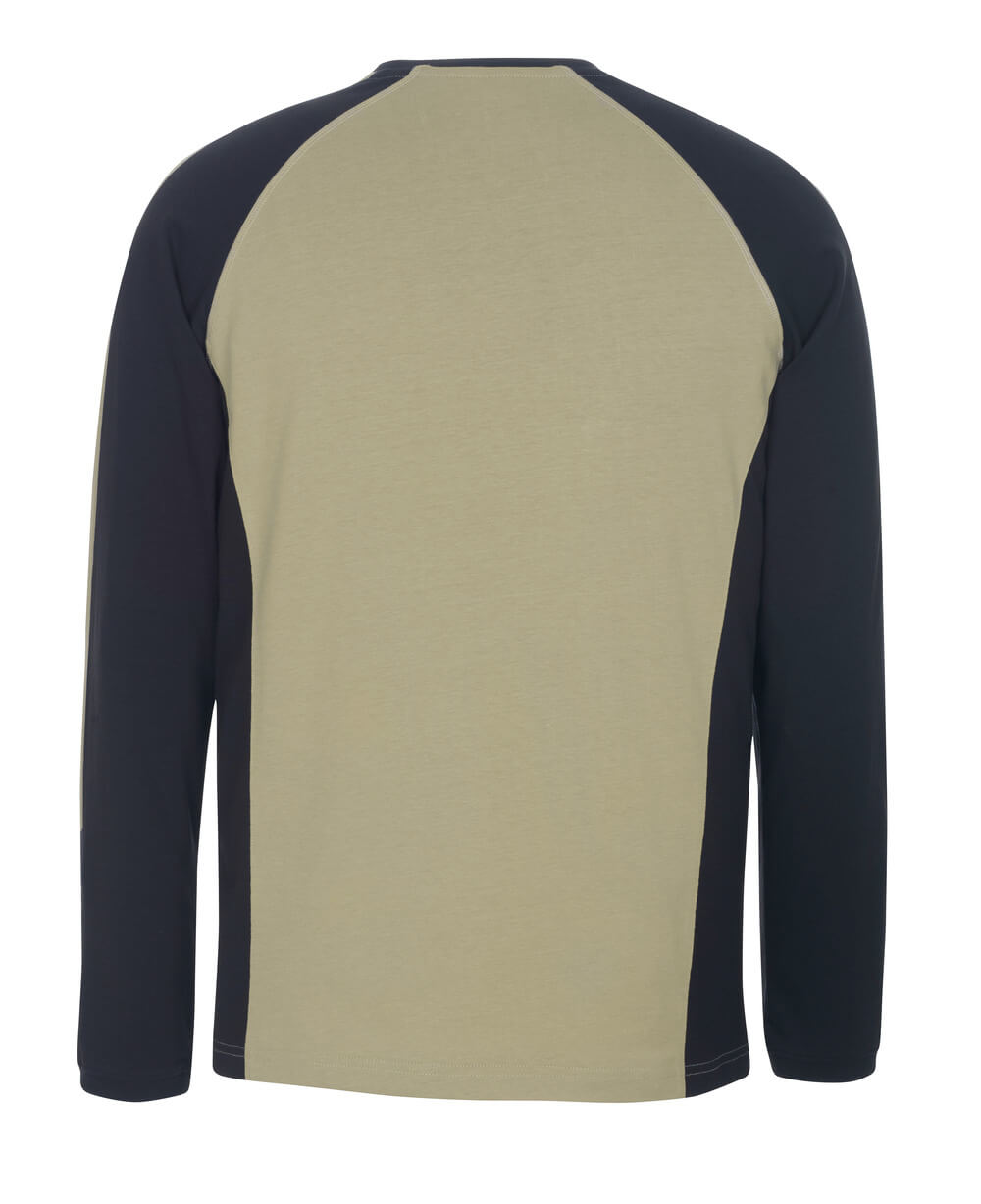 T-Paita, pitkähihainen - 50568-959 - vaalea khaki/musta