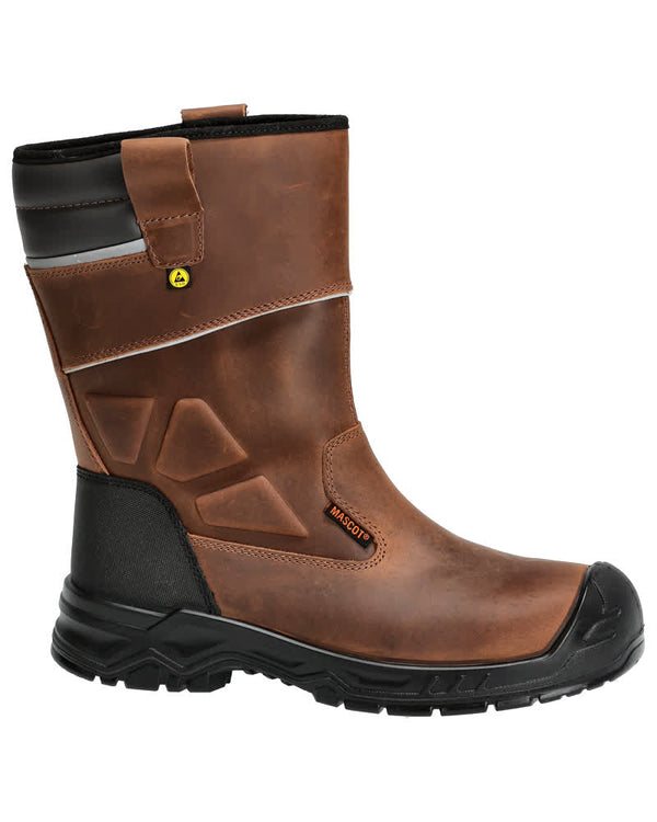 Turvasaappaat - F1003-715 - pähkinänruskea/musta