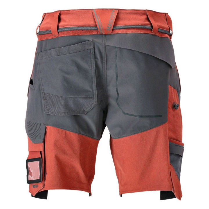 Shortsit - 22149-605 - syksynpunainen/kivenharmaa - Safewear