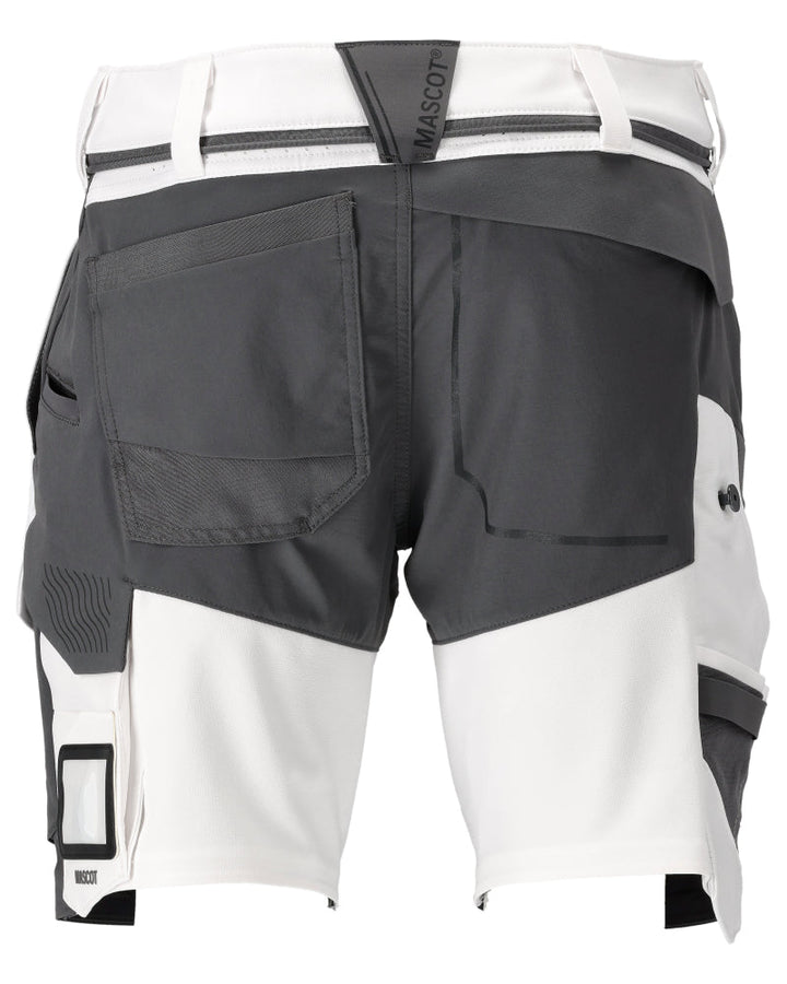 Shortsit - 22149-605 - valkoinen/kivenharmaa - Safewear