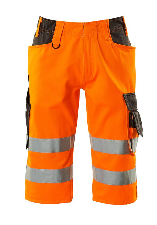 Shortsit, pitkät - 15549-860 - hi-vis oranssi/tumma antrasiitti - Safewear