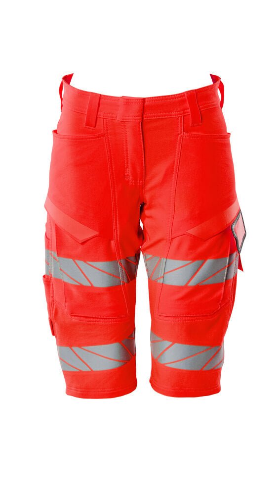 Shortsit, pitkät - 19248-510 - hi-vis punainen - Safewear